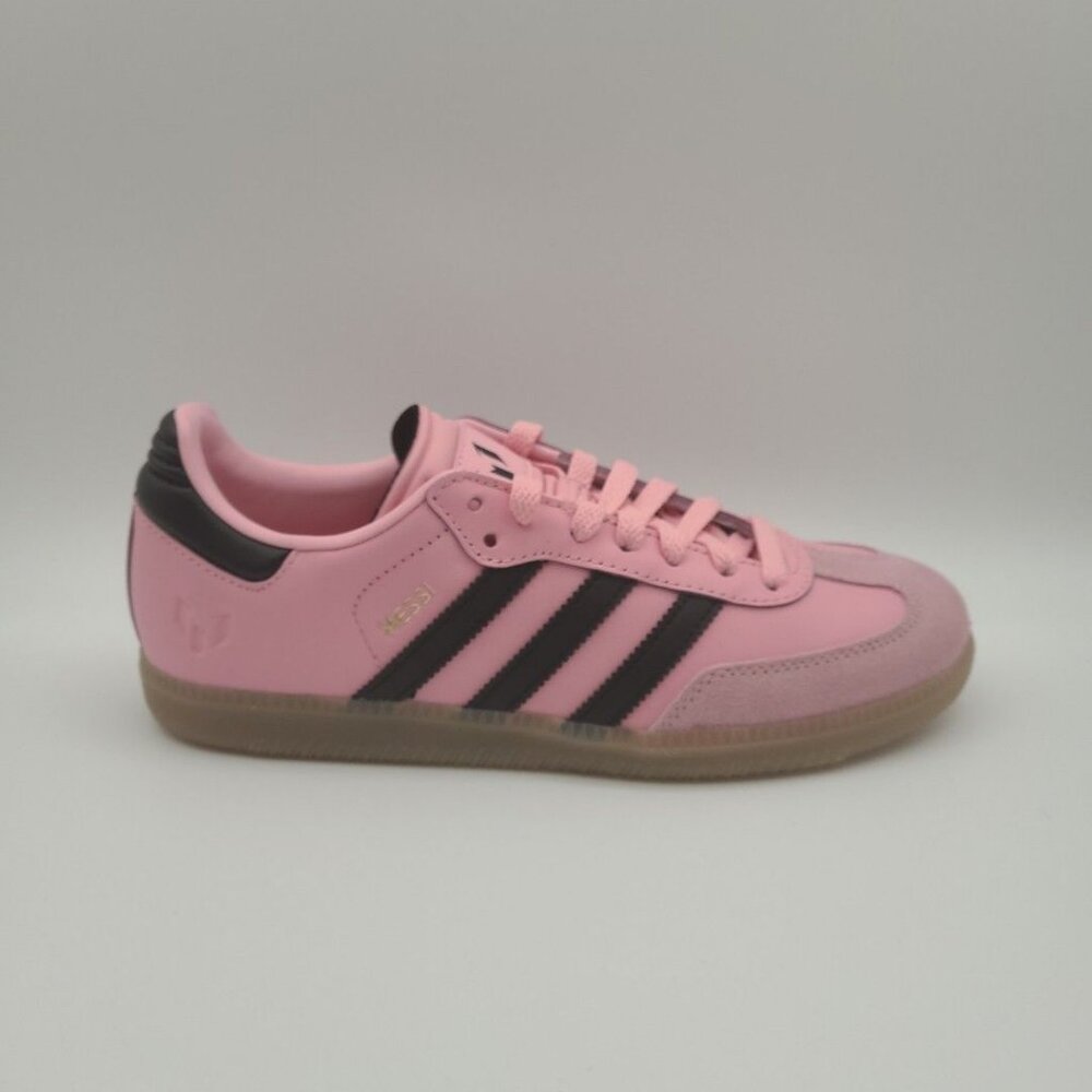 Adidas Samba Messi J Youth Size 6Y Pink Black Indoor Futbol Soccer Shoes JR0424 - Picture 5 of 8